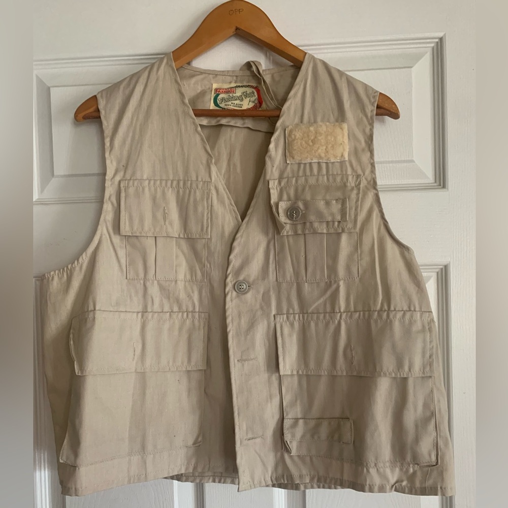 WORLD FAMOUS | 100% Cotton Vintage Fishing Vest | Sz L
